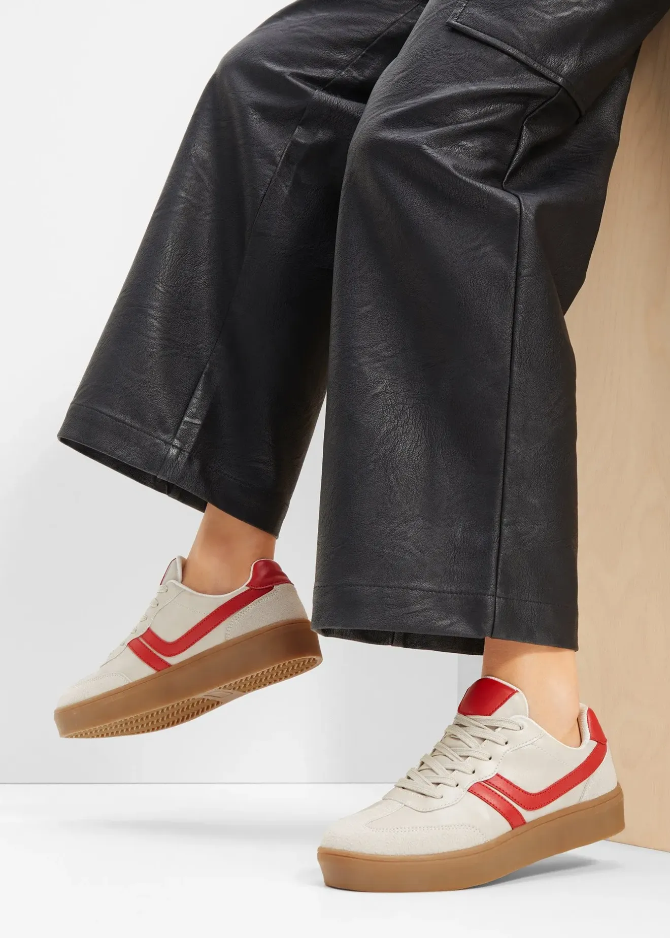 bonprix Sneakers à plateforme rétro|Femme Sneakers