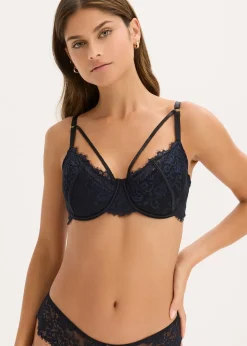 bonprix Soutien-gorge à coques avec dentelle à franges|Femme Dessous|Lingerie Érotique