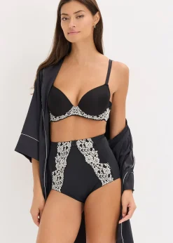 bonprix Soutien-gorge à coques avec dentelle bicolore|Femme Dessous|Soutiens-Gorge