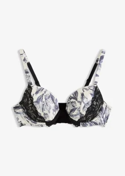 Femme bonprix Grands Bonnets D-H|Dessous|Soutien-gorge à coques en satin imprimé