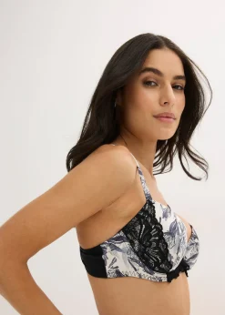 Femme bonprix Grands Bonnets D-H|Dessous|Soutien-gorge à coques en satin imprimé