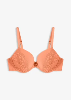 bonprix Soutien-gorge à coques et armatures, coton et dentelle|Femme Lingerie Coton|Soutiens-Gorge