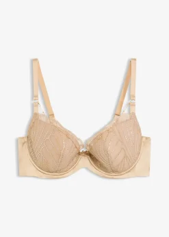 bonprix Soutien-gorge à coques et broderie, chaîne amovible|Femme Dessous|Soutiens-Gorge