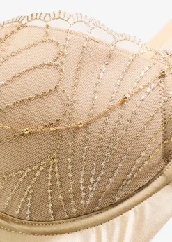 bonprix Soutien-gorge à coques et broderie, chaîne amovible|Femme Dessous|Soutiens-Gorge