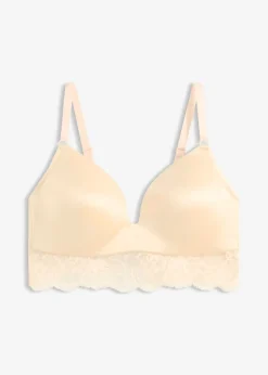 bonprix Soutien-gorge à coques et dentelle, sans armatures|Femme Dessous|Soutiens-Gorge