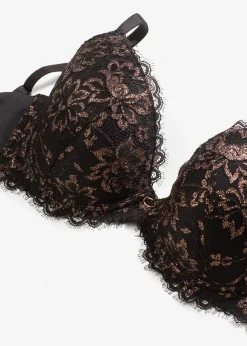 Femme bonprix Grands Bonnets D-H|Soutien-gorge à coques et fil brillant