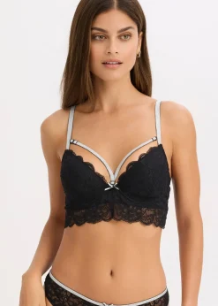 bonprix Soutien-gorge à coques et lanières brillantes amovibles|Femme Grands Bonnets D-H|Dessous