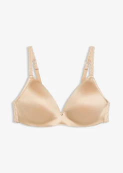 Femme bonprix Dessous|Soutiens-Gorge|Soutien-gorge à coques sans armatures, broderies