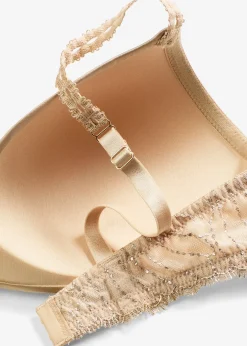 Femme bonprix Dessous|Soutiens-Gorge|Soutien-gorge à coques sans armatures, broderies