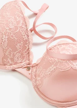 bonprix Soutien-gorge à coques satin et dentelle|Femme Grands Bonnets D-H|Dessous
