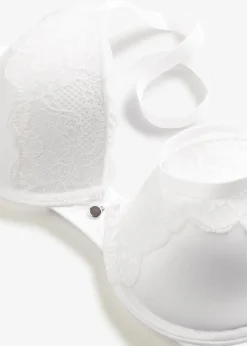 bonprix Soutien-gorge à coques satin et dentelle|Femme Grands Bonnets D-H|Dessous