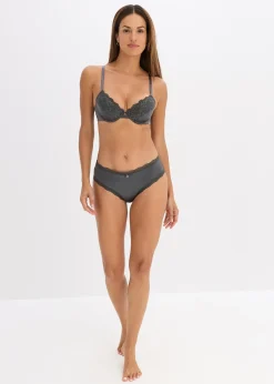 Femme bonprix Grands Bonnets D-H|Dessous|Soutien-gorge à coques satin et dentelle