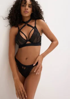 Femme bonprix Grands Bonnets D-H|Lingerie Érotique|Soutien-gorge avec ras de cou amovible