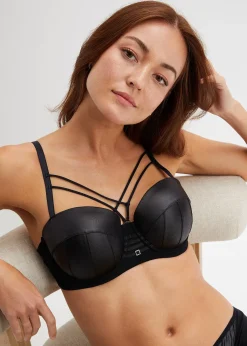 bonprix Soutien-gorge balconnet à armatures avec effet mouillé|Femme Grands Bonnets D-H|Dessous