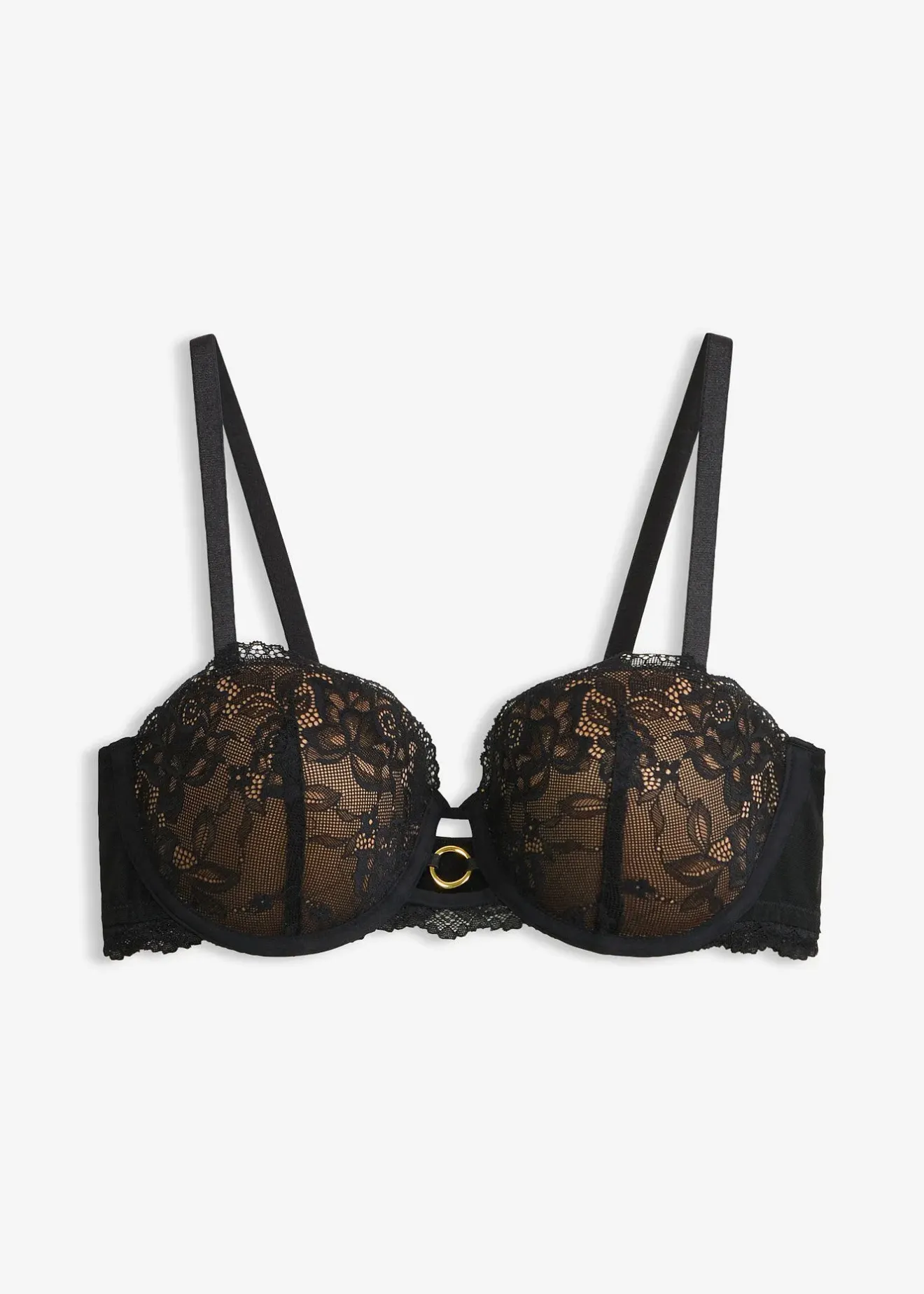 bonprix Soutien-gorge balconnet avec dentelle florale|Femme Dessous|Soutiens-Gorge