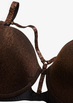 bonprix Soutien-gorge balconnet en matière brillante|Femme Dessous|Soutiens-Gorge