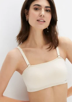 Femme bonprix Sans Couture|Soutiens-Gorge|Soutien-gorge bandeau sans couture rembourré Feel Comfort avec bretelles amovibles