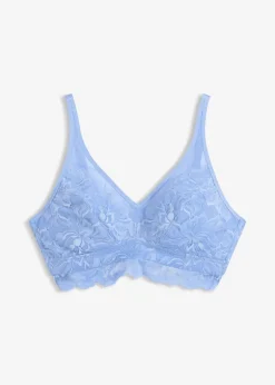 bonprix Soutien-gorge bralette à dentelle floral et mesh|Femme Grands Bonnets D-H