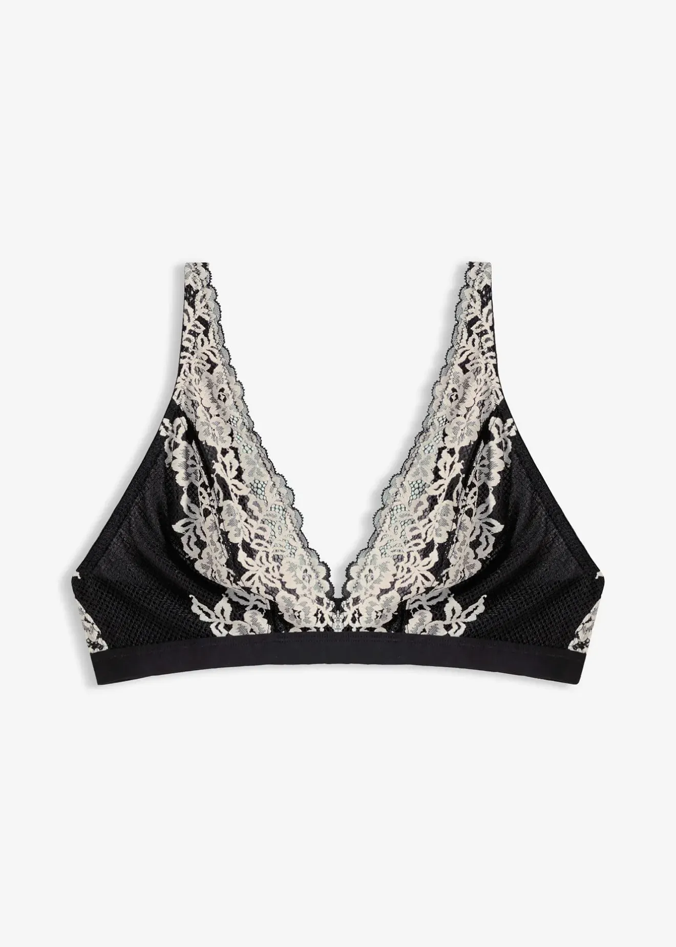 bonprix Soutien-gorge bralette à dentelle bicolore|Femme Dessous|Soutiens-Gorge