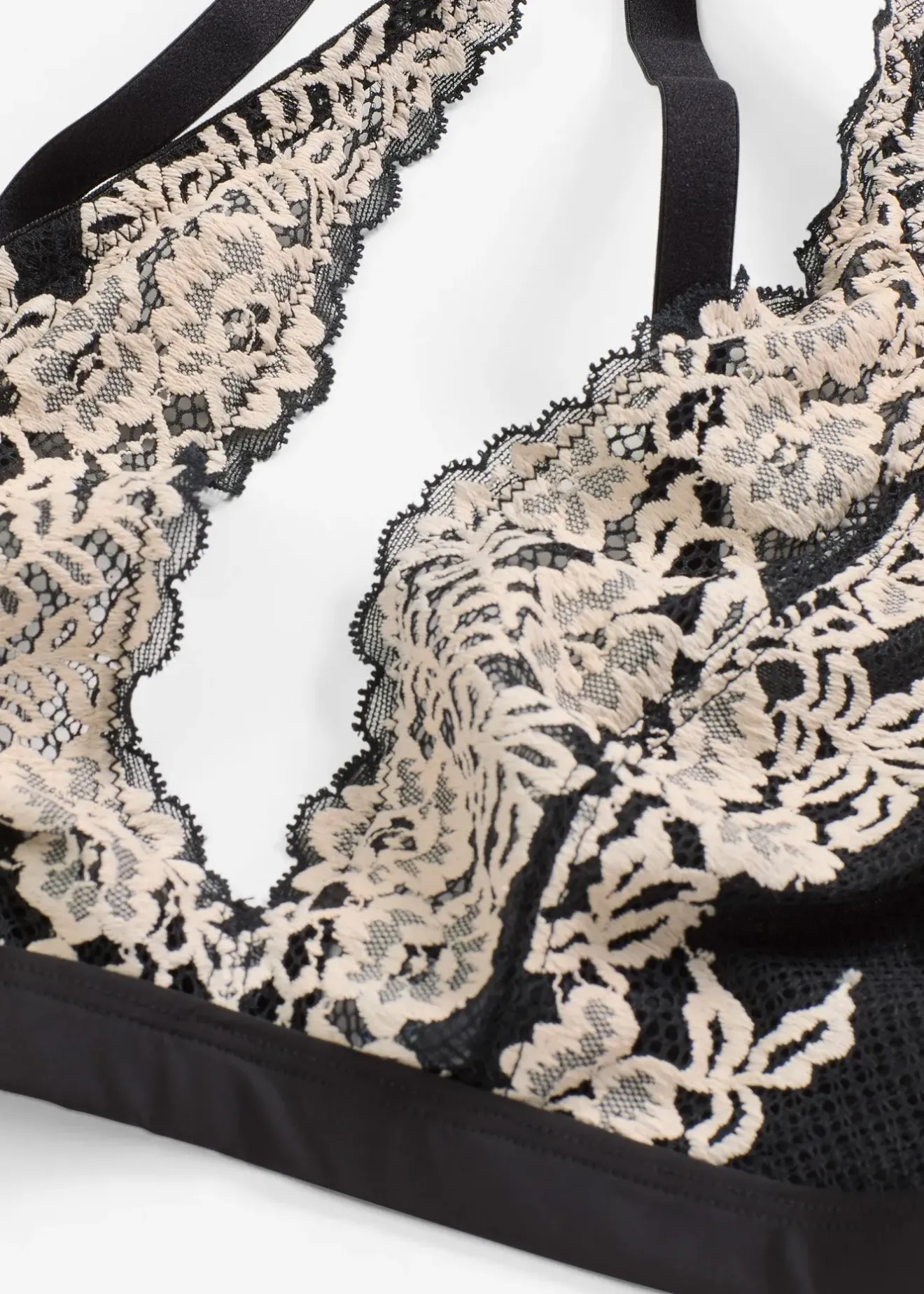 bonprix Soutien-gorge bralette à dentelle bicolore|Femme Dessous|Soutiens-Gorge