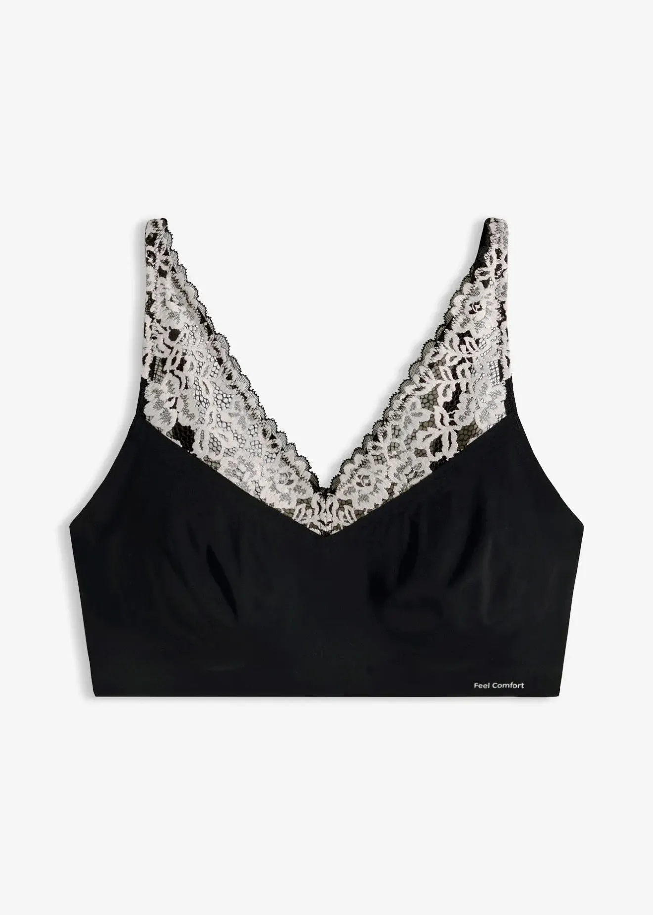 bonprix Soutien-gorge bralette découpe laser Feel Comfort|Femme Sans Couture|Soutiens-Gorge