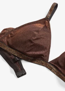 bonprix Soutien-gorge bralette triangle en matière brillante|Femme Soutiens-Gorge|Dessous