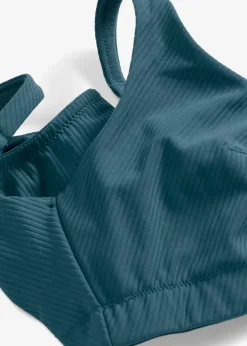 Femme bonprix Soutiens-Gorge|Grands Bonnets D-H|Soutien-gorge de sport en matière côtelée, maintien léger