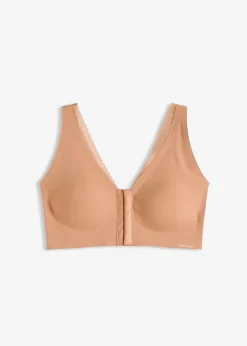 Femme bonprix Sans Couture|Basiques|Soutien-gorge Feel Comfort rembourré à découpe laser sans armatures avec fermeture sur le devant