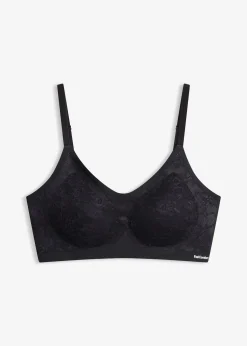 Femme bonprix Sans Couture|Soutiens-Gorge|Soutien-gorge Feel Comfort rembourré sans armatures, orné de dentelle