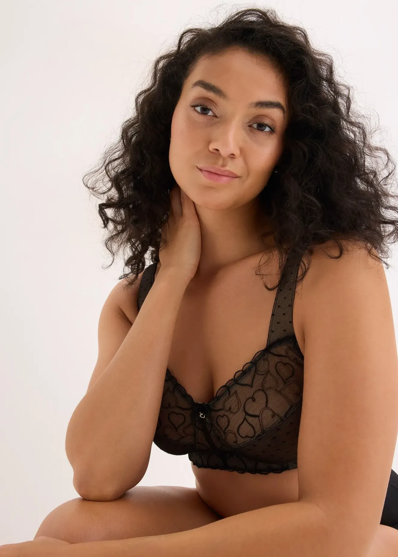 Femme bonprix Grands Bonnets D-H|Soutiens-Gorge|Soutien-gorge grand maintien sans armatures, bretelles rembourrées