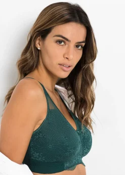 bonprix Soutien-gorge grand maintien coton sans armatures, bretelles rembourrées|Femme Lingerie Coton|Soutiens-Gorge