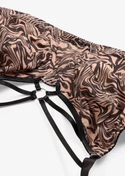 bonprix Soutien-gorge minimiseur avec bijou et mesh imprimé|Femme Dessous|Soutiens-Gorge