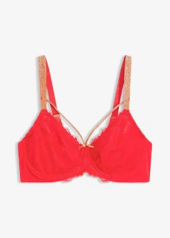 Femme bonprix Grands Bonnets D-H|Dessous|Soutien-gorge minimiseur avec lanières brillantes