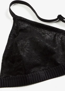 Femme bonprix Dessous|Soutiens-Gorge|Soutien-gorge triangle, sans armatures, texture côtelée douce