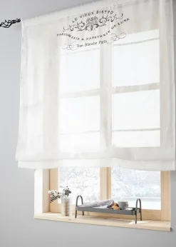 bonprix Store bateau transparent avec broderie| Stores