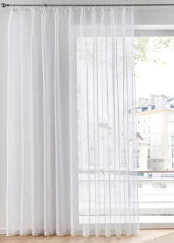 bonprix Stores Voilages|Store voilage avec bordure dentelle