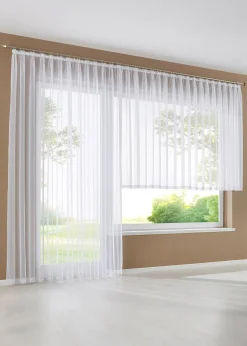 bonprix Stores Voilages|Store voilage avec bordure dentelle