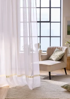 bonprix Stores Voilages|Store voilage avec ruban satin