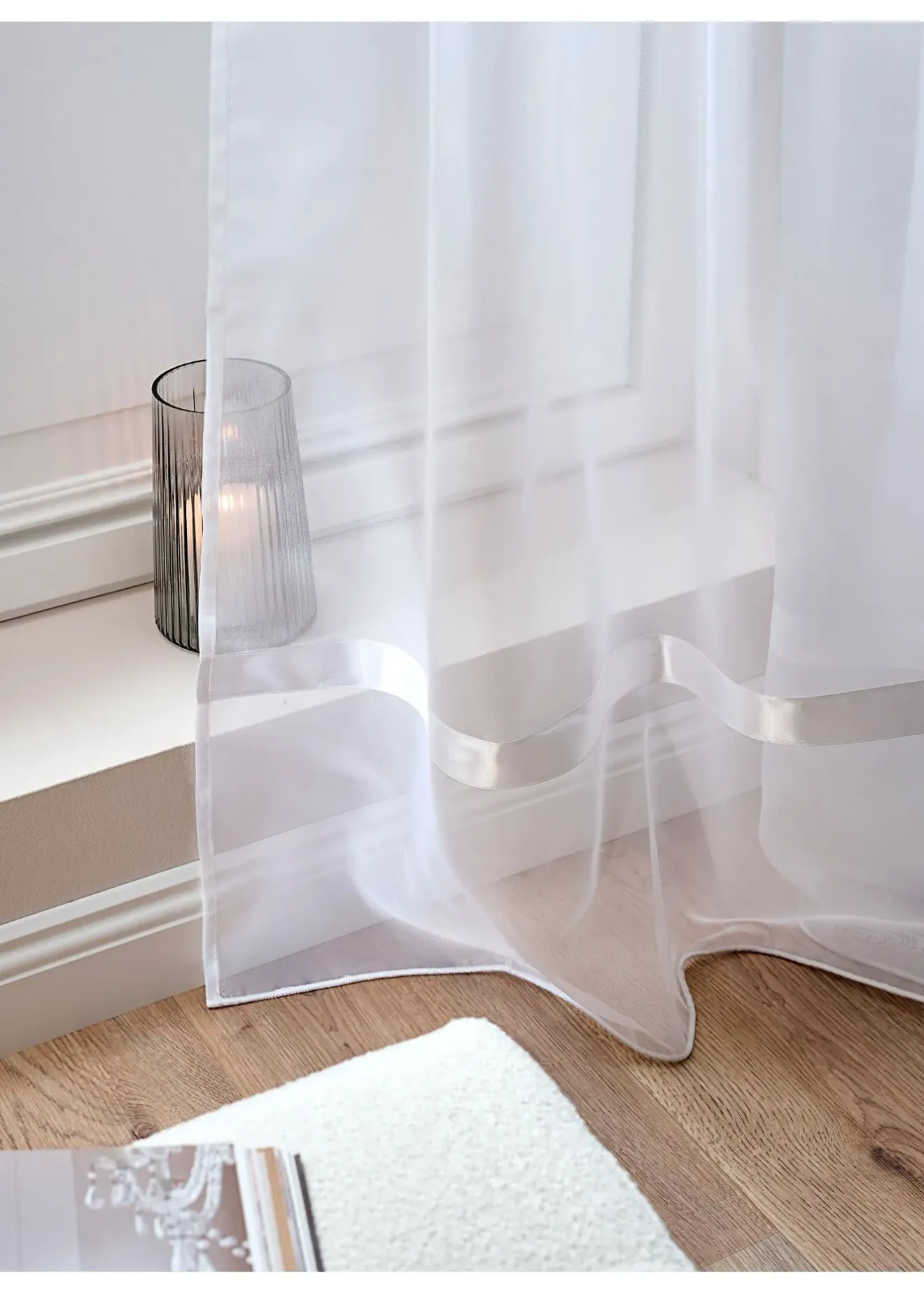 bonprix Store voilage avec ruban satin| Stores Voilages