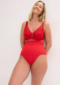 Femme bonprix Lingerie Sculptante|Bas|String sculptant avec dentelle cœurs, maintien modéré