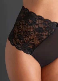 Femme bonprix Lingerie Érotique|String taille haute et ouvert avec chaîne amovible