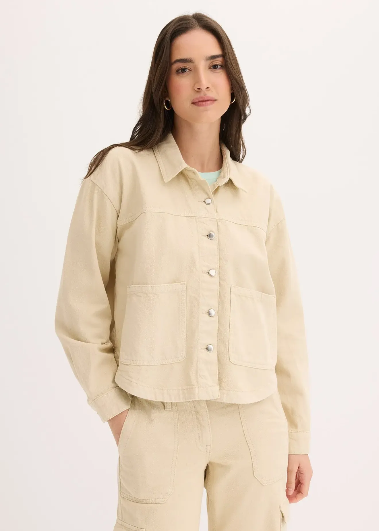 bonprix Surchemise 100% coton|Femme Vestes & Manteaux