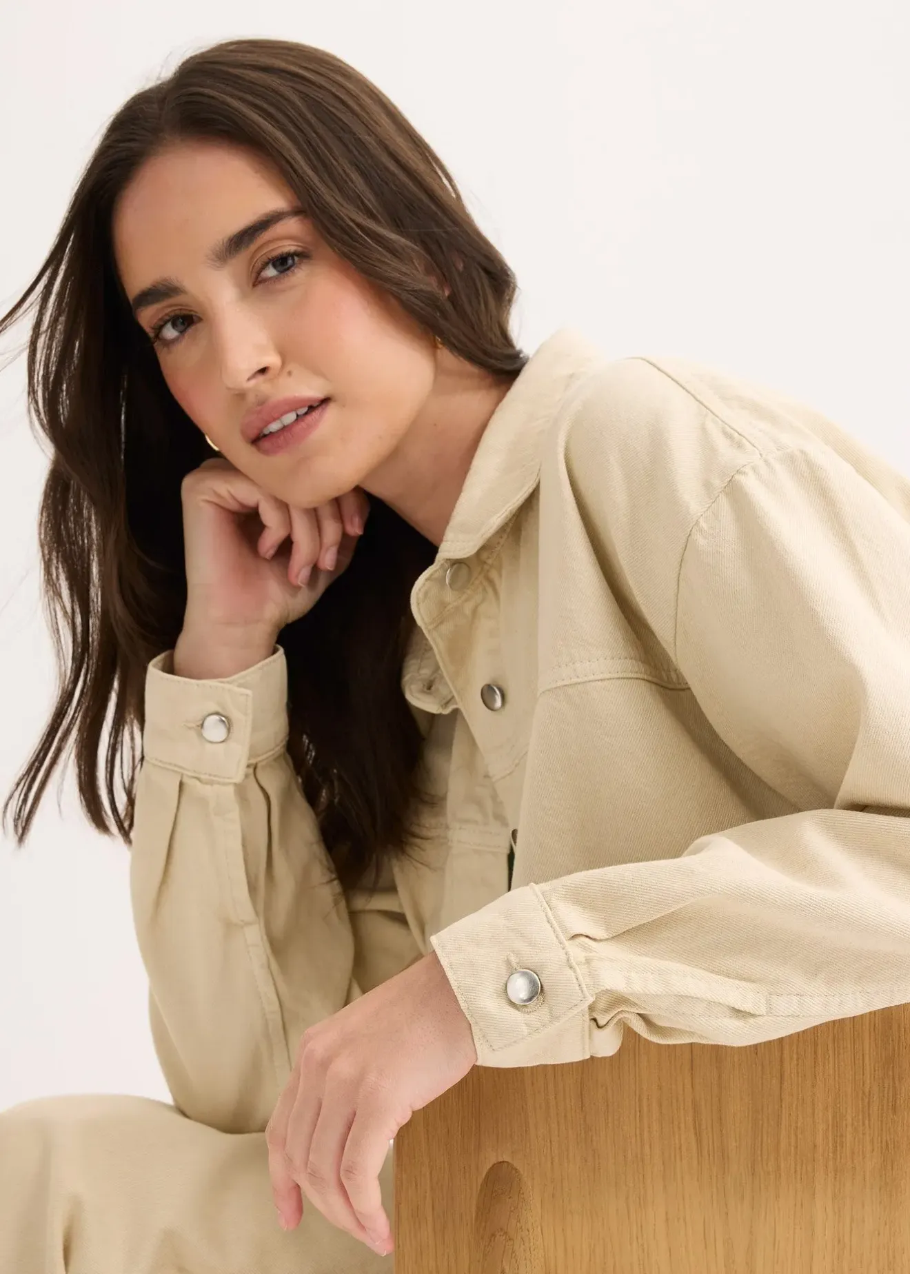 bonprix Surchemise 100% coton|Femme Vestes & Manteaux