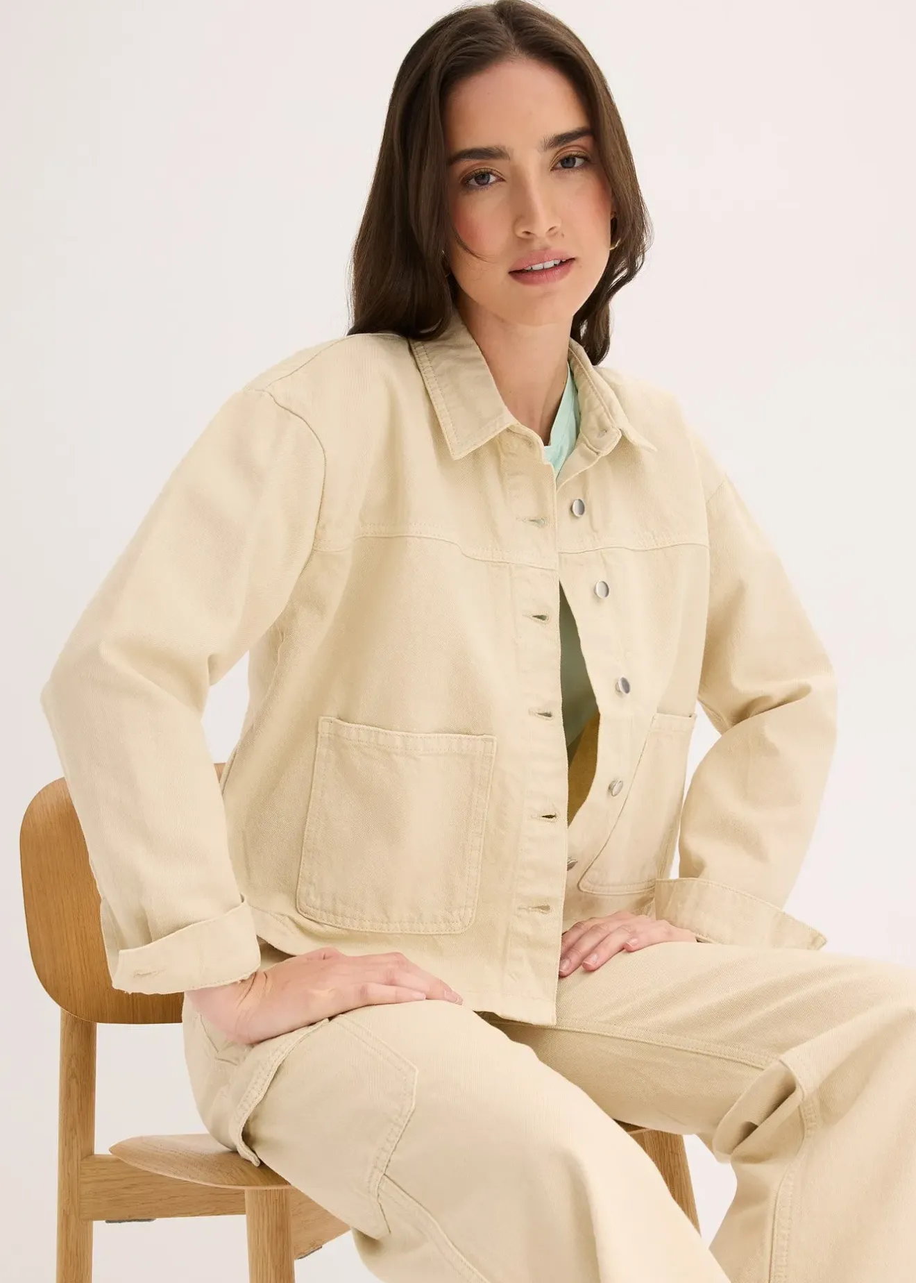 bonprix Surchemise 100% coton|Femme Vestes & Manteaux