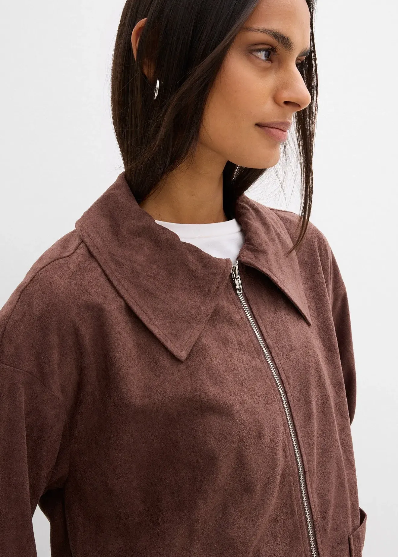 bonprix Surchemise en suédine|Femme Vestes & Manteaux