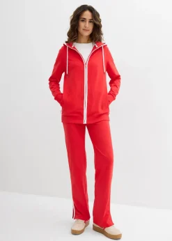 Femme bonprix Sweats|Pantalons|Survêtement en coton extensible (ens. 2 pces)