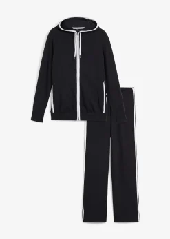 bonprix Survêtement en coton extensible (ens. 2 pces)|Femme Sweats|Pantalons