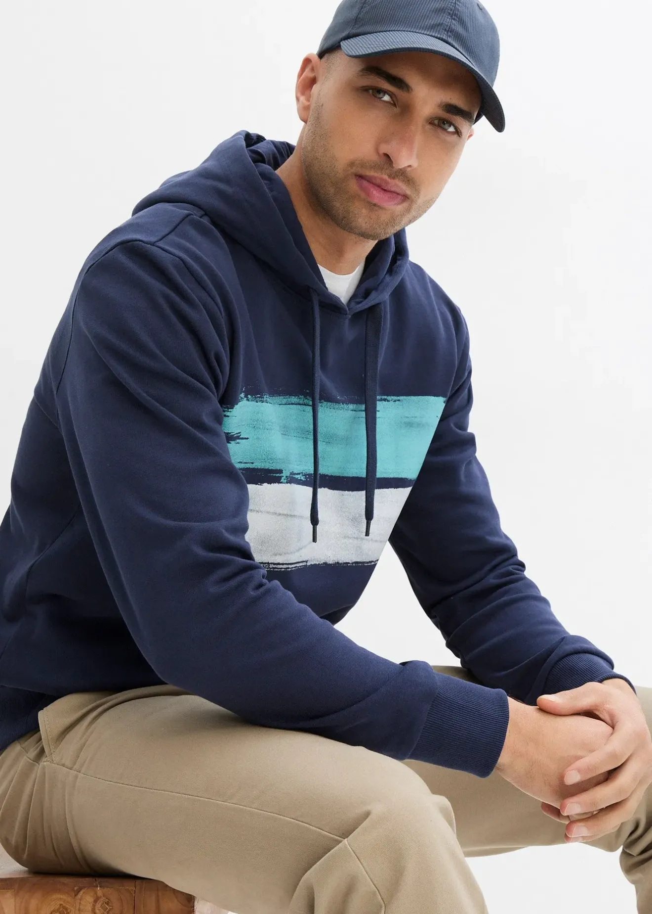 bonprix Sweat à capuche 100% coton|Homme Sweats