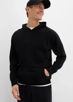 bonprix Sweat à capuche 100% coton, loose|Homme Vêtements De Sport|Sweats