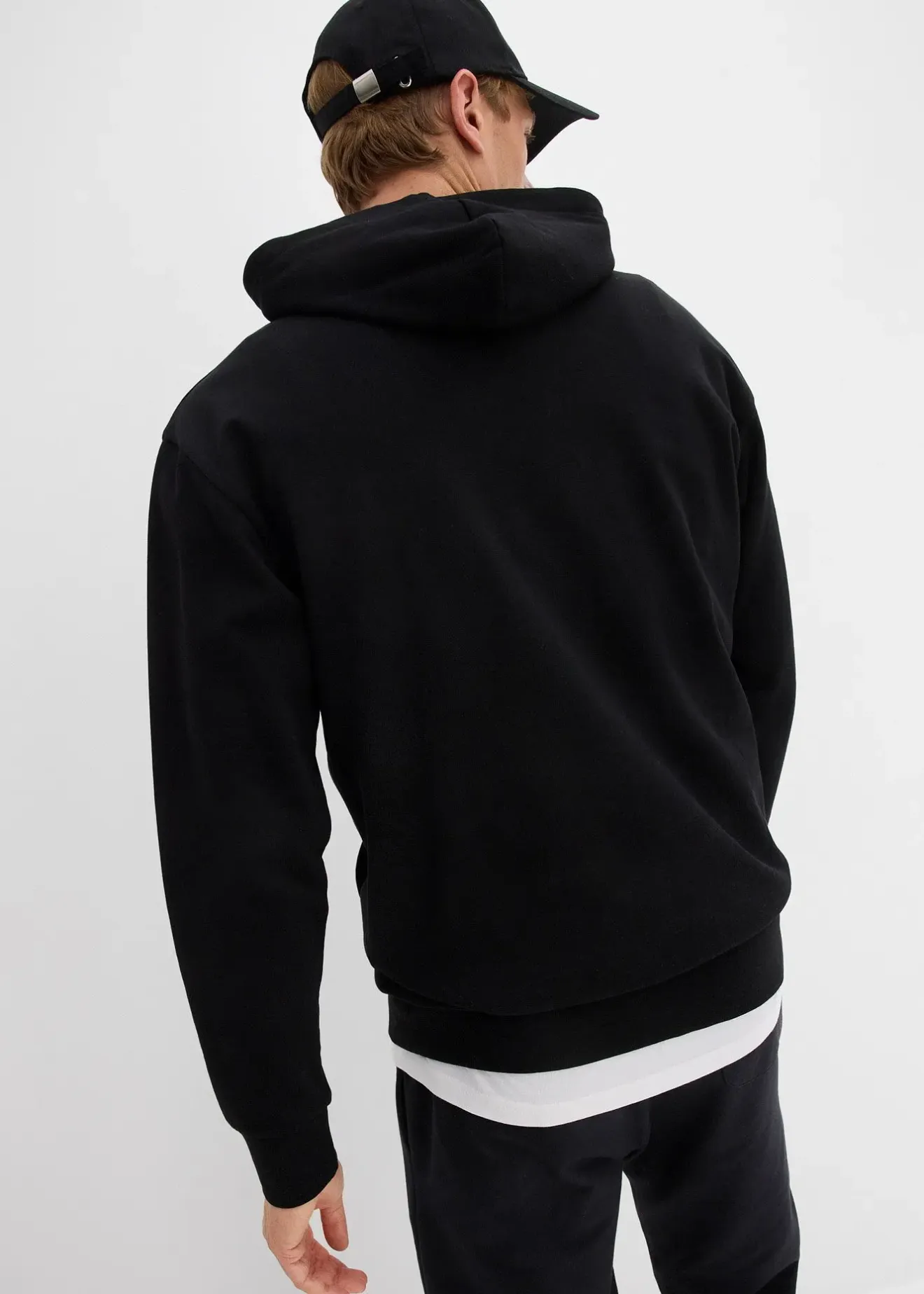bonprix Sweat à capuche 100% coton, loose|Homme Vêtements De Sport|Sweats